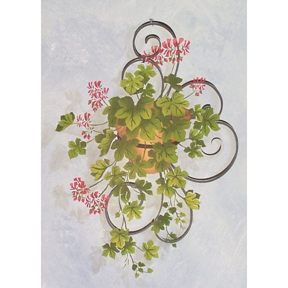 Geranium Vine Wall Stencil - DEE572 by DeeSigns