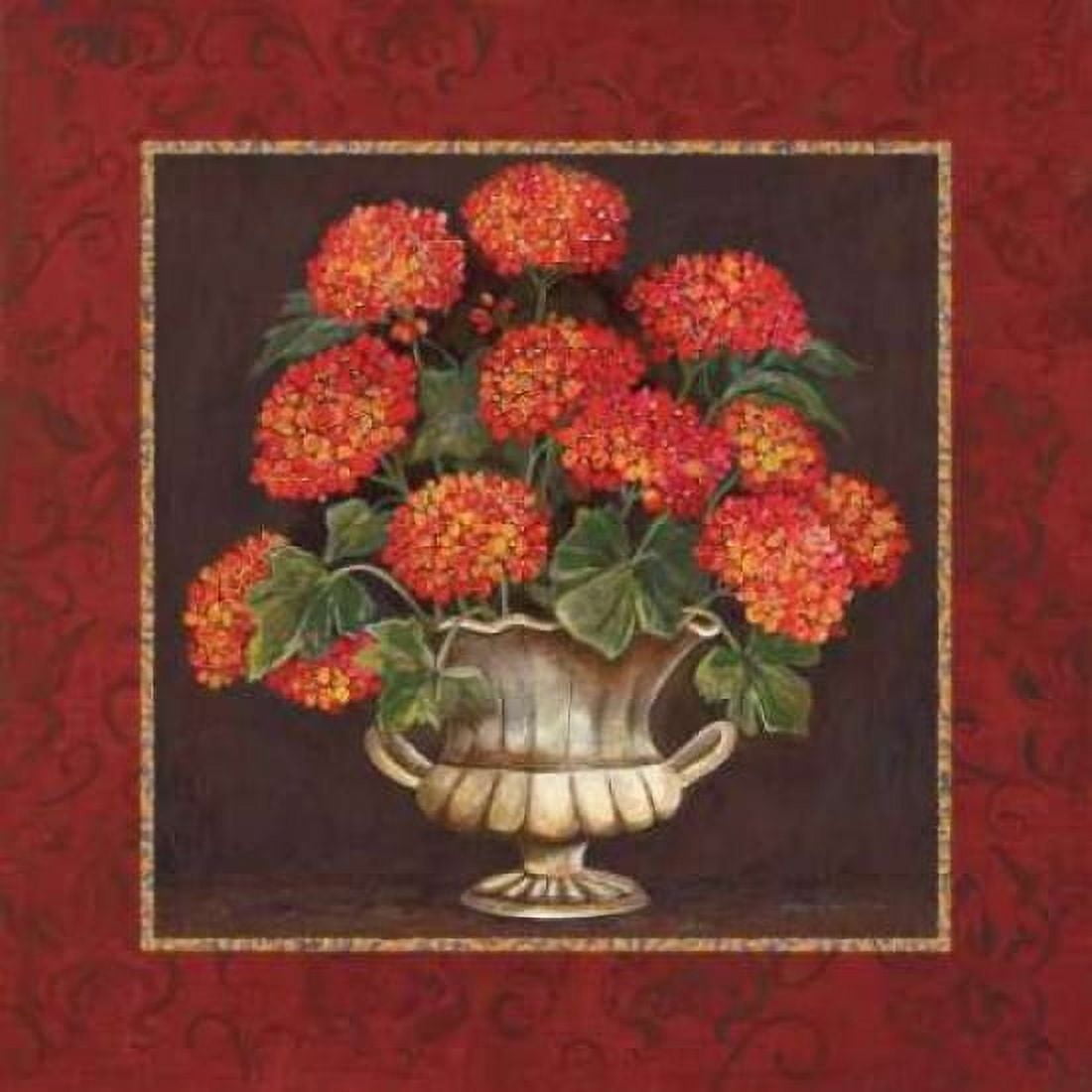 Geraniums II Canvas Art - Gregory Gorham (24 x 24)
