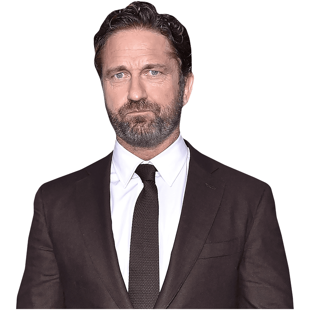 Gerard Butler (Brown Suit) Half Body Buddy Cutout - Walmart.com