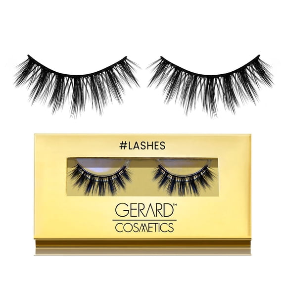 Gerard Cosmetics False Eyelashes, #Realness, Volumizing Black Fake Lashes, 1 Pair