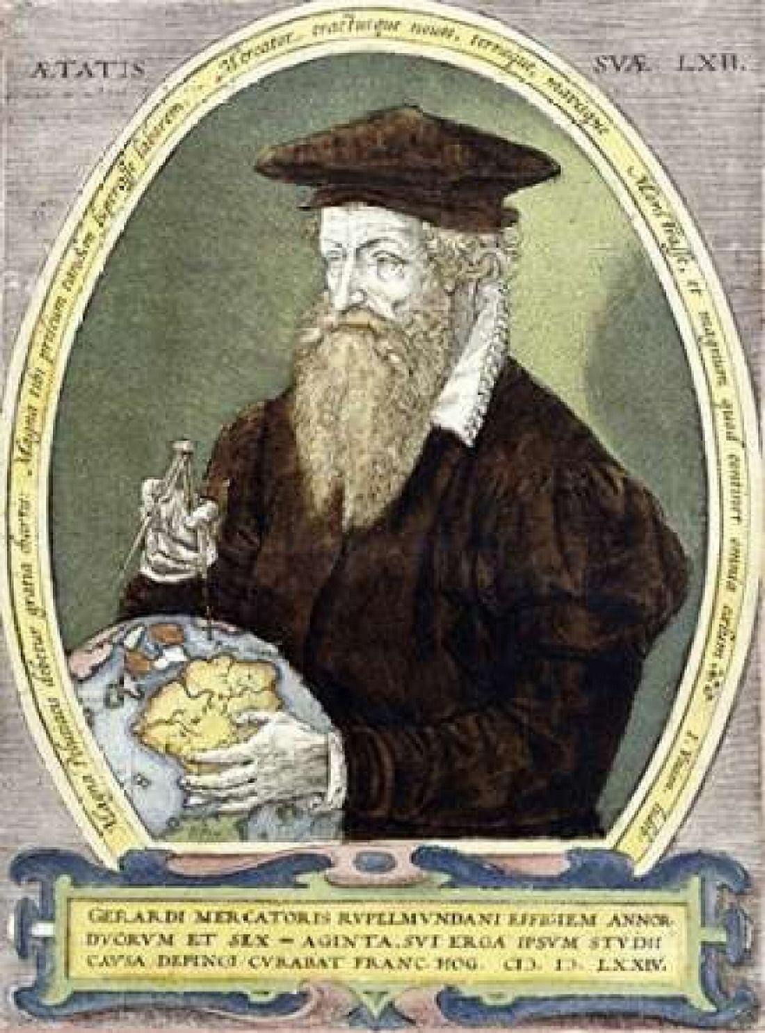 Gerard Mercator Canvas Art - Bernardus Busius (18 x 24)