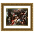 thumbnail image 1 of Gerard de Lairesse 24x20 Gold Ornate Framed and Double Matted Museum Art Print Titled - Hermes Ordering Calypso to Release Odysseus (C. 1670), 1 of 4