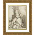 thumbnail image 1 of Gerard ter Borch 11x14 Gold Ornate Wood Frame and Double Matted Museum Art Print Titled - Saint Severus, After Abraham Bloemaert (1616 - 1624), 1 of 4