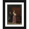 thumbnail image 1 of Gerard ter Borch 14x18 Black Ornate Wood Framed Double Matted Museum Art Print Titled - A Young Woman at Her Toilet with a Maid (ca. 1650-51), 1 of 5