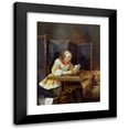 thumbnail image 1 of Gerard ter Borch 19x24 Black Modern Framed Museum Art Print Titled - A Lady Reading a Letter Netherlands (C. 1665), 1 of 5