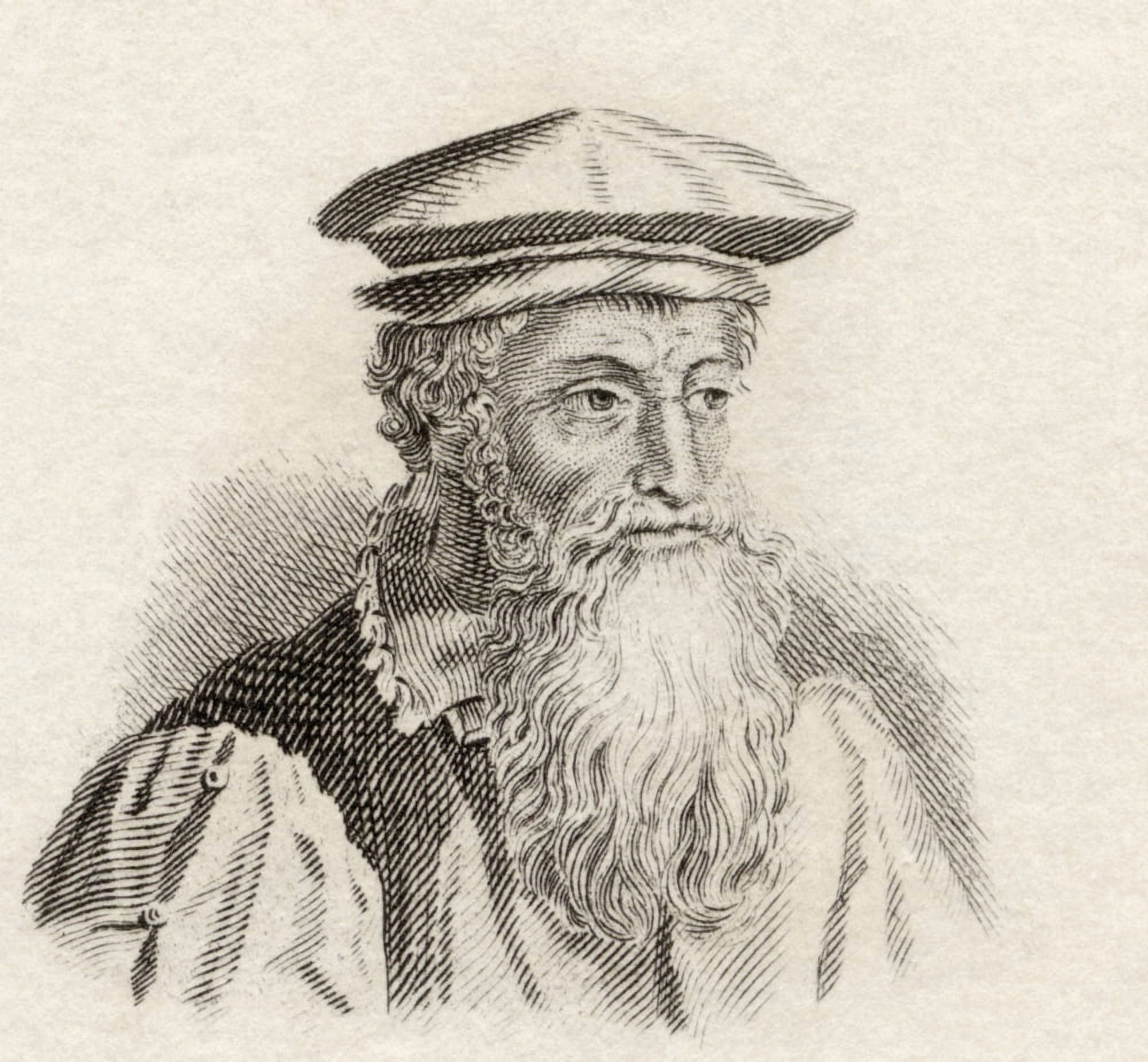 Gerardus Mercator 1512-1594 Flemish Cartographer The Mercator Projection Is Named After Him From Crabbs Historical Dictionary Published 1825 Canvas Art - Ken Welsh Design Pics (30 x 28)
