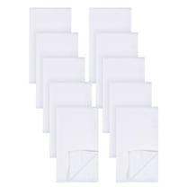 Gerber 10 Pack Flatfold White Cloth Diapers for Babies - 24" x 27" Newborn Diapers - Reusable, Soft & Absorbent 100% Cotton