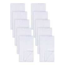 Gerber 10 Pack Prefold White Cloth Diapers - 14" x 20" Newborn Diapers – Soft, Absorbent 3-Ply 100% Cotton