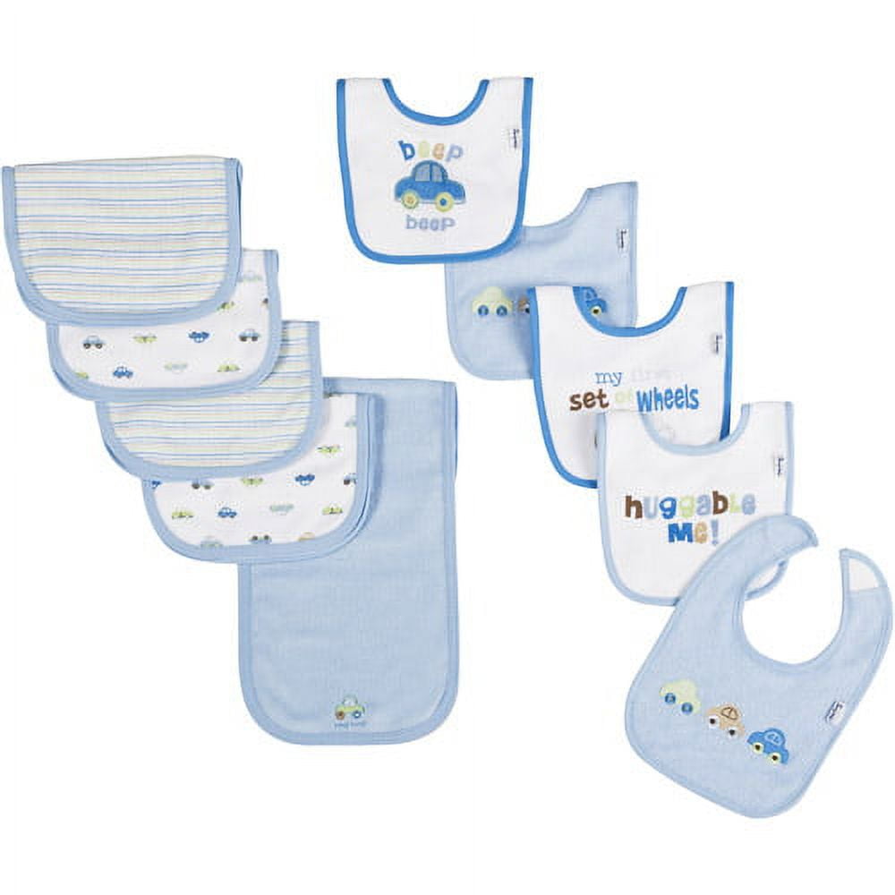 Gerber 10 Piece Terry Bib & Burp Cloth