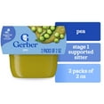 thumbnail image 1 of Gerber 1st Foods Baby Food, Pea Puree, Clean Label Project, 2 oz Tubs (2 Pack), 1 of 16