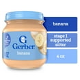 thumbnail image 1 of Gerber 1st Foods Natural for Baby Baby Food, Banana, 4 oz Jar, 1 of 16