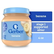 Gerber 1st Foods Natural for Baby Baby Food, Banana, 4 oz Jar