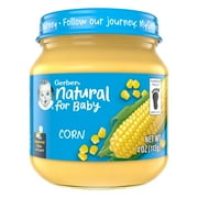 Gerber 1st Foods Natural for Baby Baby Food, Corn, 4 oz Jar
