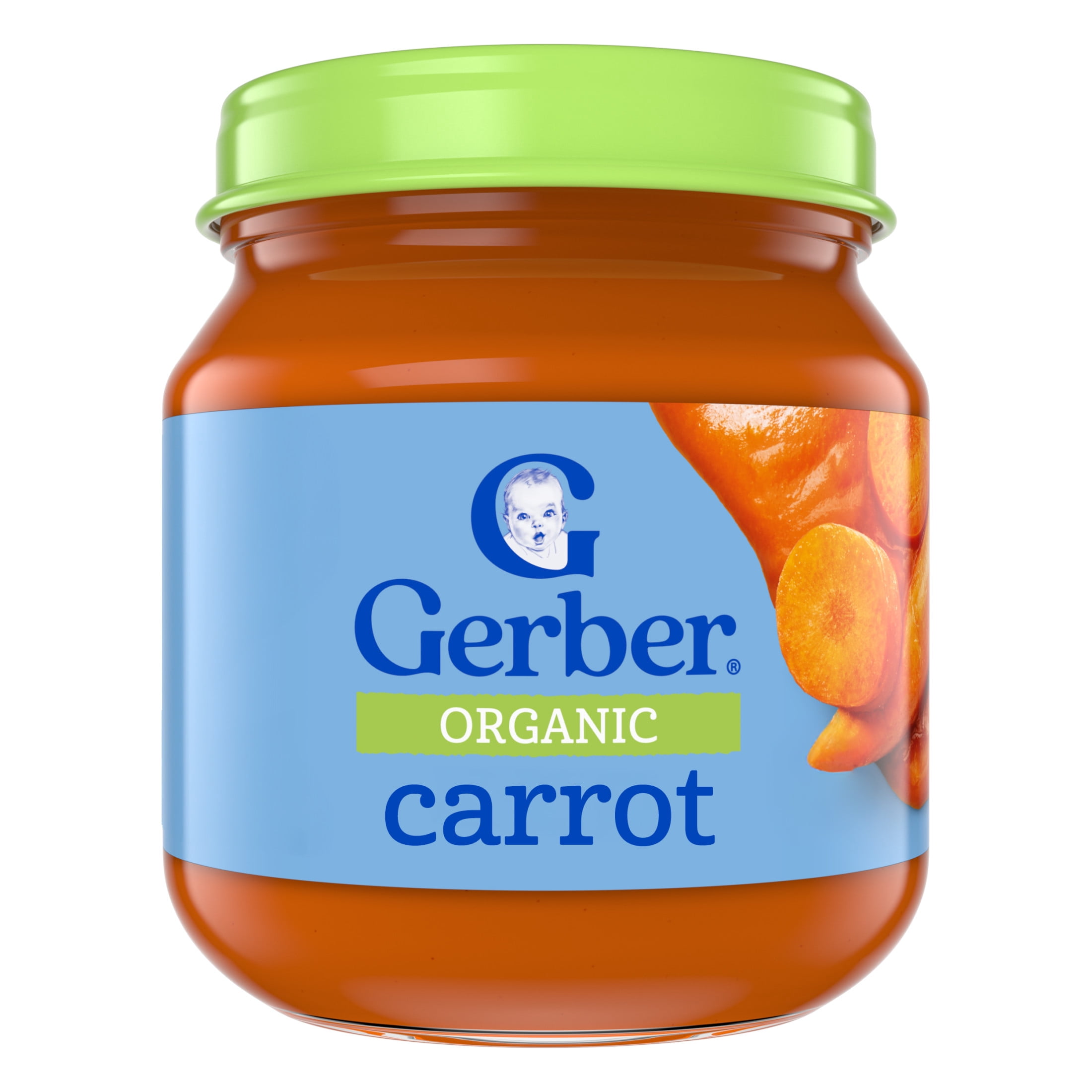 Gerber 1st Foods Organic for Baby Baby Food, Carrot, 4 oz Jar