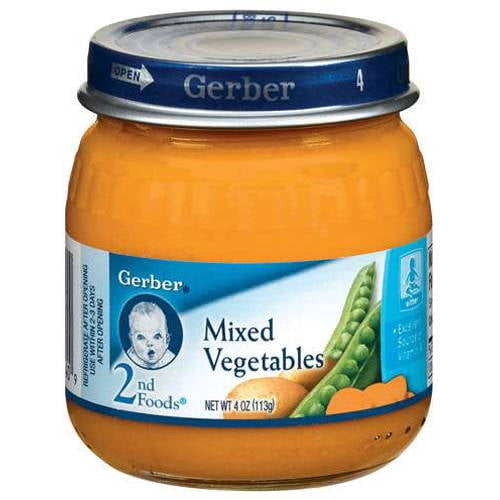 Gerber 2Nd Foods Baby Foods: Mixed Vegetables, 4 oz