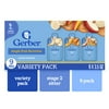 Gerber Stage 2 Baby Food, Single Fruit Puree Variety Pack, 3.5 oz Pouches (9 Pack)