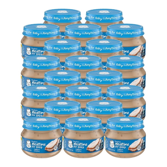 Gerber 2nd Foods Meats - Turkey & Gravy - 2.5 oz , 20 Count