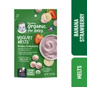 Gerber 2nd Foods Organic for Baby Yogurt Melts, Banana Strawberry, 1 oz Bag