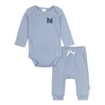 thumbnail image 1 of Gerber 2pc Baby Boy Outfit Set Long Sleeve Bodysuit & Jogger, Sizes (Newborn - 24 Months), 1 of 13