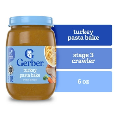 Gerber 3rd Foods Baby Food, Turkey Pasta Bake, 6 oz Jar