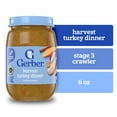 thumbnail image 1 of Gerber 3rd Foods Mealtime for Baby Baby Food, Harvest Turkey Dinner, 6 oz Jar, 1 of 10