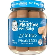 Gerber 3rd Foods Mealtime for Baby Lil' Sticks, Chicken, 2.5 oz Jar
