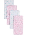 Gerber 4pk Printed Prefold Burp Cloth/d