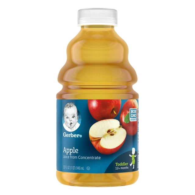 Gerber Apple Juice Fruit Juice, 32 fl oz Bottle