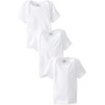 thumbnail image 1 of Gerber Baby 3-Pack Short-Sleeve Slip-on Shirts 0-3 Months White, 1 of 6