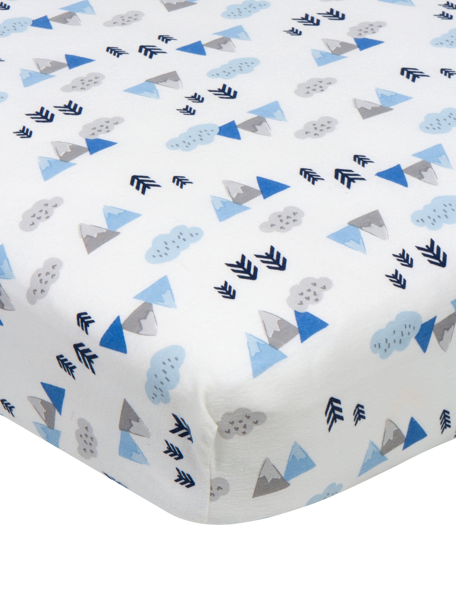 Gerber Baby Boy 100 Cotton Fitted Crib Sheet for Standard Crib and Toddler Mattresses