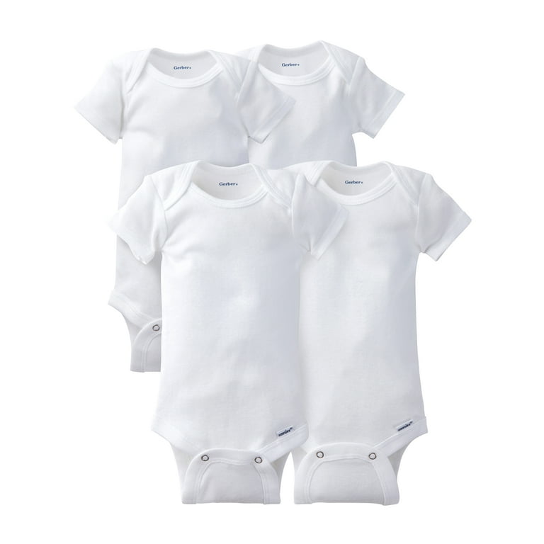 Funnybeans Bodysuit Extender White Onesie Extenders for Baby Boys Girls Toddler (4 Color), Infant Unisex, Size: One Size
