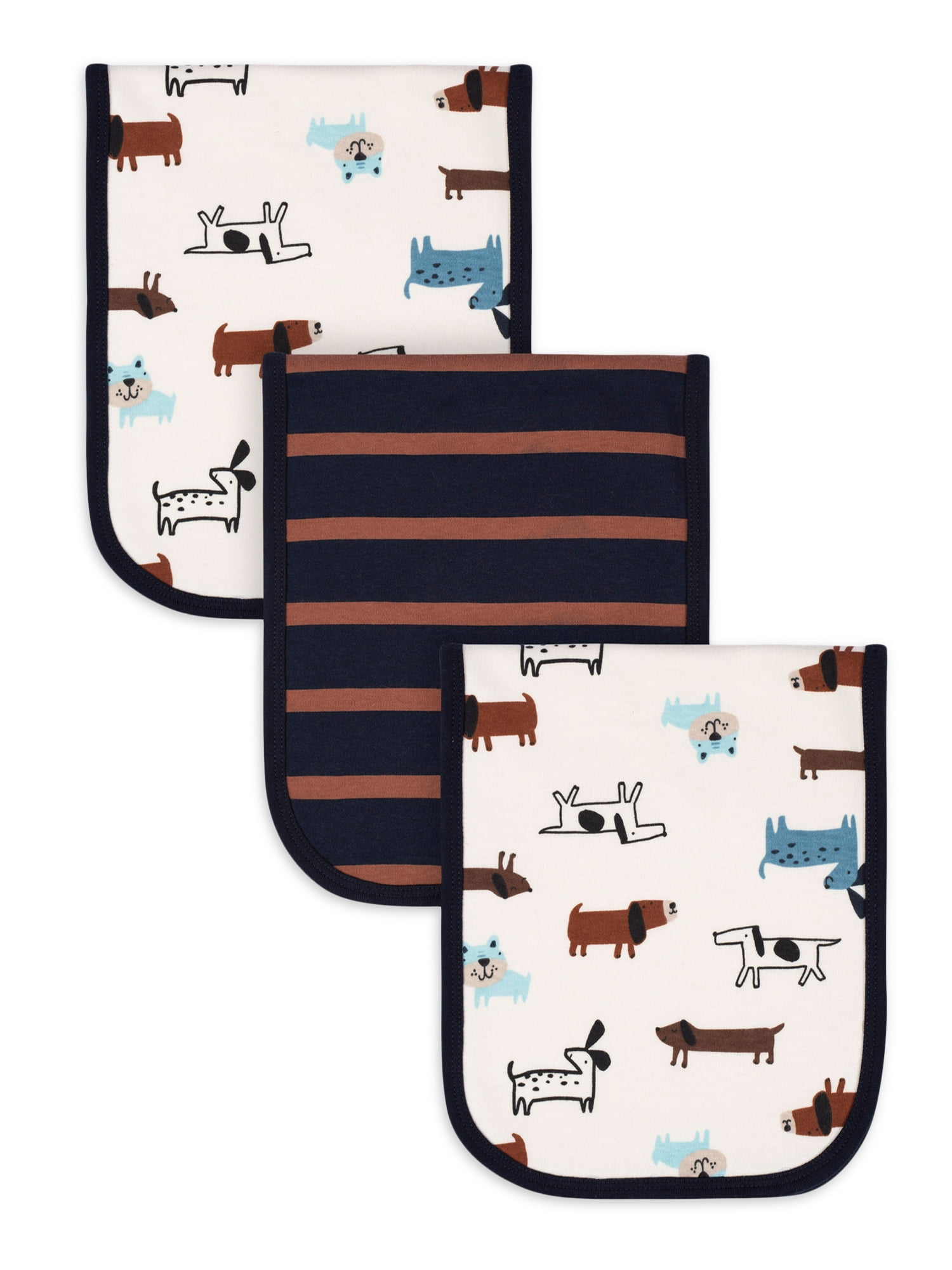 Gerber Baby Boy Burp Cloths, 3Pack, One Size
