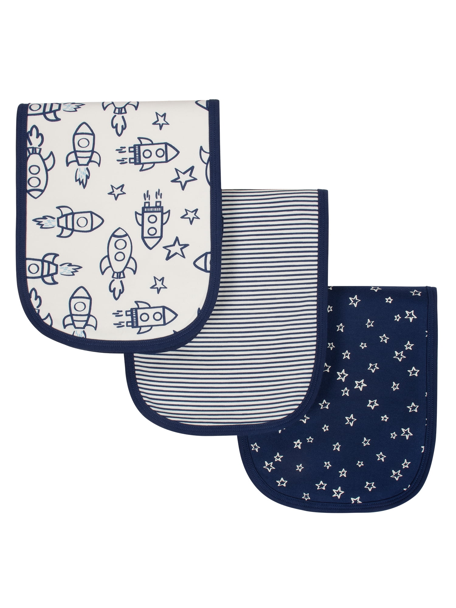 Gerber Baby Boy Burp Cloths, 3Pack
