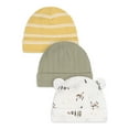 Shop Gerber Baby Boy Cotton Caps, 3Pack, Sizes Newborn 0/6 Months