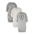 Gerber Baby Boy Gowns, 3Pack (0/6 Months)
