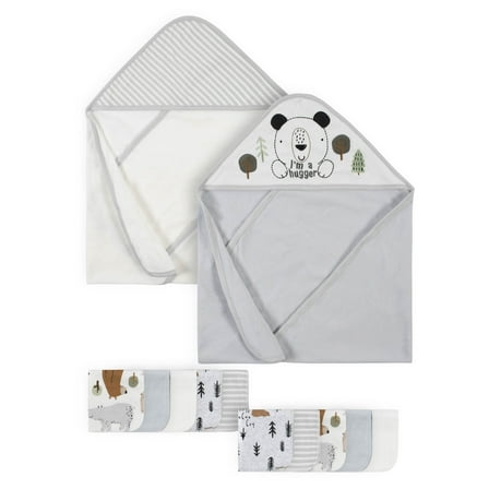 Gerber Baby Boy Hooded Towels & Washcloths Set, 12-Piece