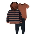 Gerber Baby Boy Jacket, Bodysuit and Pants Set, 3Piece, Sizes 06