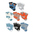 thumbnail image 1 of Gerber Baby Boy Jersey Crew Wiggle-Proof Socks, 8-Pack (0-3 Months - 6/9 Months), 1 of 10
