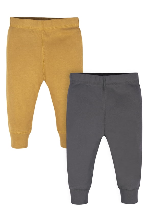 Baby Boy Jogger Pants, 2-Pack, Sizes Newborn-12 Months