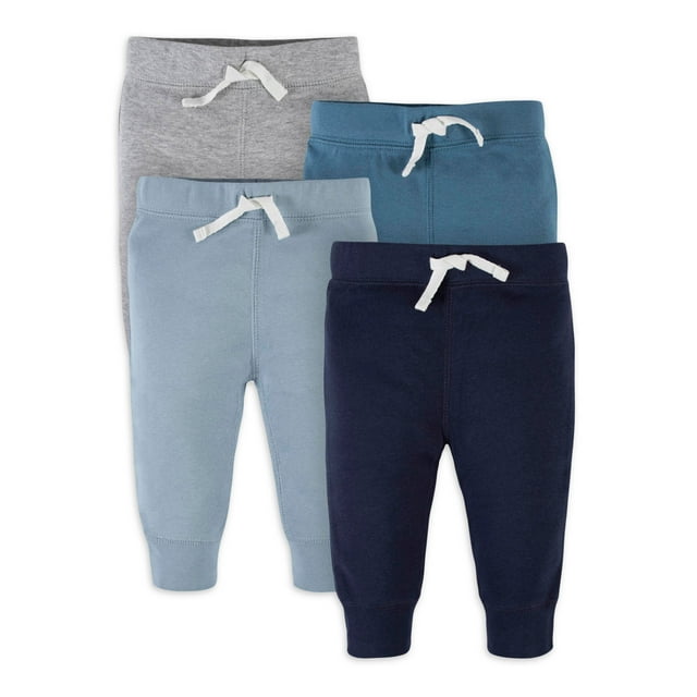 Gerber Baby Boy Jogger Pants, 4Pack (Newborn24 Months)