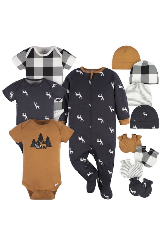 Baby Boy Layette Bundle, 12-Piece, Newborn - 6/9M