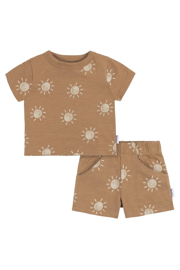 Baby Boy Matching Top and Short Set, 2-Piece, Sizes 0/3 Months - 24 Months