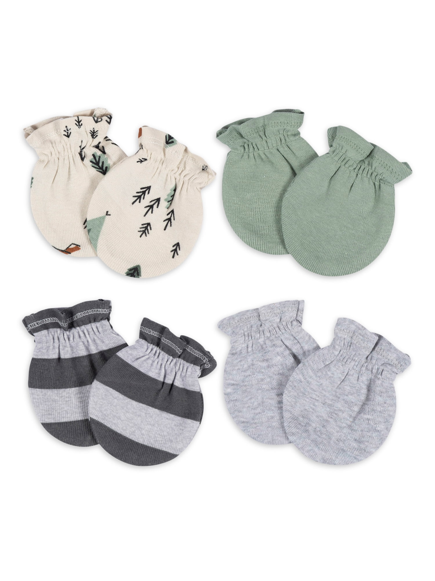 Gerber Baby Boy Mittens, 4Pack, Sizes Newborn 0/3 Months