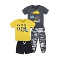 thumbnail image 1 of Gerber Baby Boy Onesies Bodysuit, Shirts, Shorts & Pant Outfit Set, 4-Piece, Newborn - 24 Months, 1 of 9