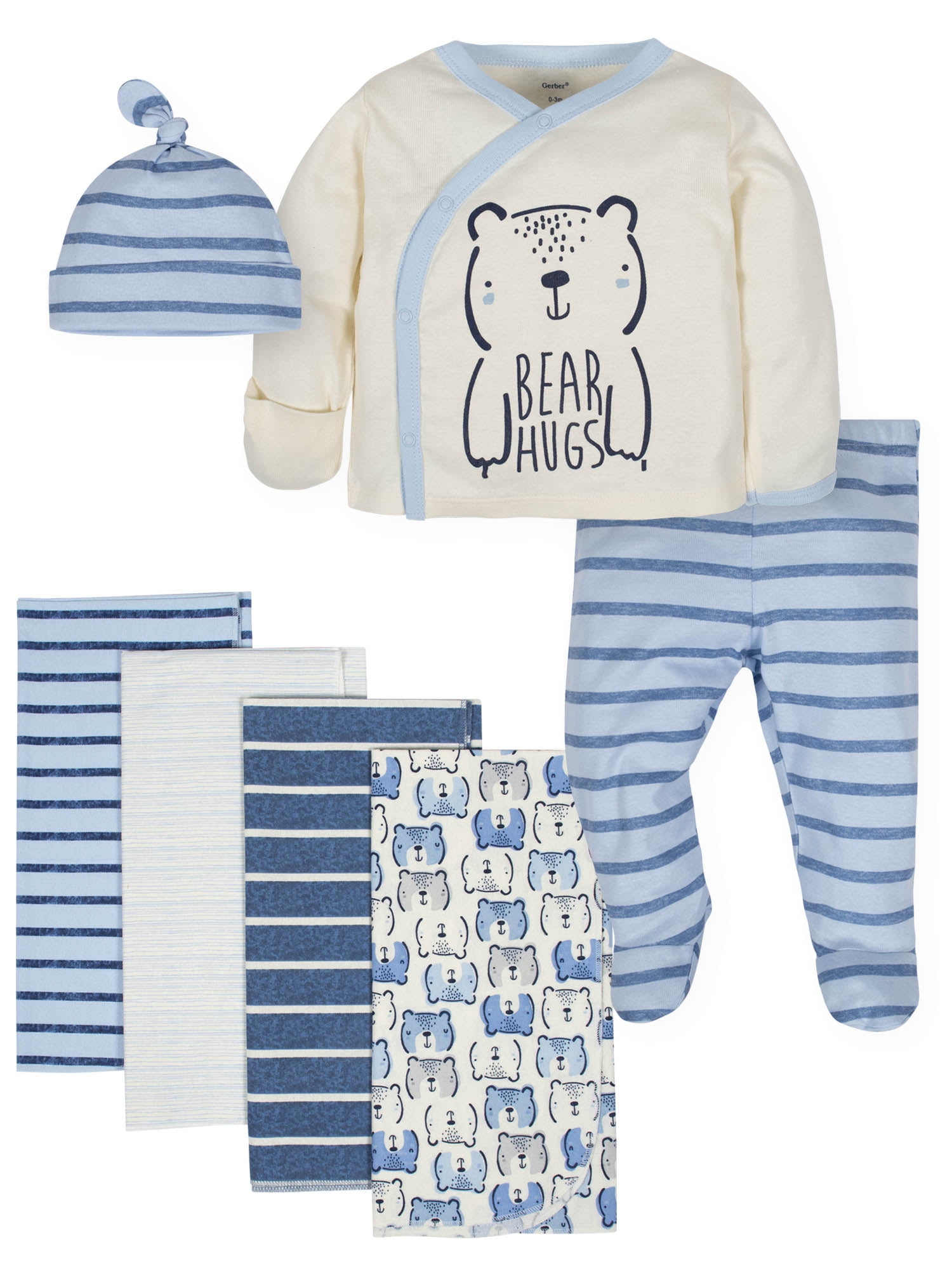 Baby Boy knit Blue take me home set George