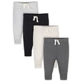 thumbnail image 1 of Gerber Baby Boy Pants, 4-Pack (Newborn-24 Months), 1 of 7
