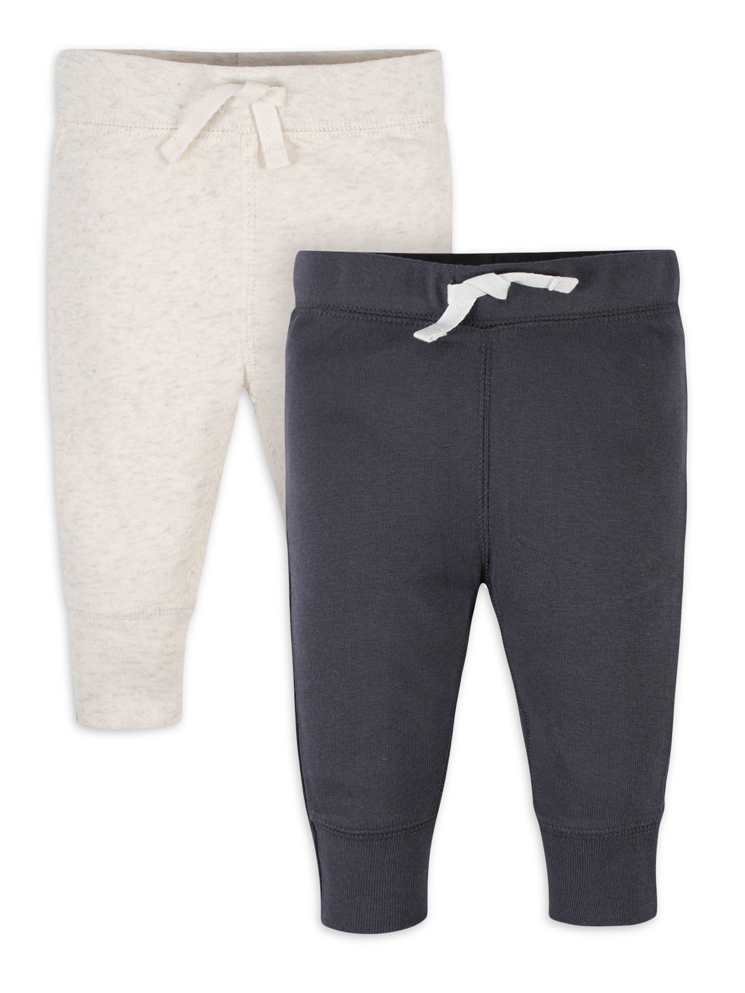 Gerber Baby Boy PullOn Pants, 2Pack (Newborn 12M)