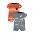 thumbnail image 1 of Gerber® Baby Boy Rompers, 2-Pack, (Newborn - 24 Months), 1 of 6