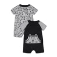 thumbnail image 1 of Gerber Baby Boy Rompers, 2-Pack, (Newborn - 24 Months), 1 of 9