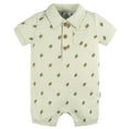 thumbnail image 1 of Gerber Baby Boy Short Sleeve Collared Romper, Sizes Newborn - 24 Months, 1 of 8